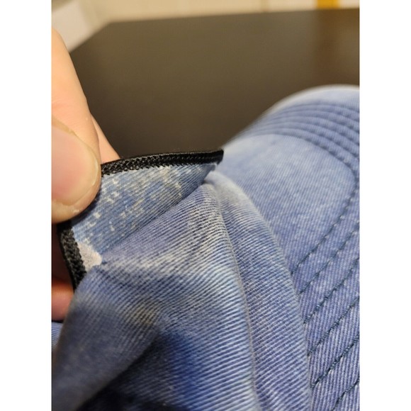 Veteran US Air Force Patch Denim Cobra Hat Strap Back Cap Blue - Picture 7 of 7